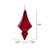  Vickerman MC191003D - 8" Red Diamond Finial Ornament - 2 Pack 