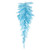 Vickerman 36" Sky Blue Fir Artificial Teardrop - Vickerman K164307
