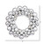 Vickerman 12" Silver Ball Artificial Wreath - Vickerman N114207