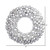Vickerman 22" Silver Ball Artificial Wreath - Vickerman N114407
