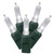X6G7509 Vickerman - 25 ft 50-Light Outdoor Pure White LED Mini Christmas Light String - Green Wire
