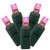 X6G6710T Vickerman - 25 ft 50-Light Outdoor Pink LED Wide Angle Christmas Light String - Green Wire