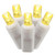 X6W6507 Vickerman - 25 ft 50-Light Outdoor Yellow LED Wide Angle Christmas Light String - White Wire
