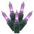 X6G7506 Vickerman - 25 ft 50-Light Outdoor Purple LED Mini Christmas Light String - Green Wire