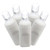 X6W6509PBG Vickerman - 25 ft 50-Light Outdoor Pure White LED Wide Angle Christmas Light String - White Wire