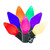 X8GC750 Vickerman - 16 ft 25-Light Outdoor Multi Color LED C7 Christmas Light String - Green Wire