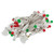 Vickerman X6W9524 - Red White Green LED 25 ft G12 Christmas Lights - White Wire