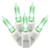  Vickerman X6W7504 - Green LED 25 ft Mini Christmas Lights - White Wire 