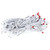 X6W6525 Vickerman - 25 ft 50-Light Outdoor Red White LED Wide Angle Christmas Light String - White Wire