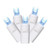 X4W6132 Vickerman - 34 ft 100-Light Outdoor Teal LED Wide Angle Christmas Light String - White Wire