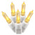 X6W7507 Vickerman - 25 ft 50-Light Outdoor Yellow LED Mini Christmas Light String - White Wire
