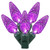 X6G8806 Vickerman - 1 ft 200-Light Outdoor Purple LED Christmas Light String - Green Wire