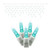 X6W3132 Vickerman - 70-Light Outdoor Teal LED Christmas Light String - White Wire