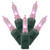X6G7510 Vickerman - 25 ft 50-Light Outdoor Pink LED Christmas Light String - Green Wire