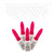 X6W3135 Vickerman - 70-Light Outdoor Magenta LED Christmas Light String - White Wire