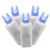 X6W6102 Vickerman - 50 ft 100-Light Outdoor Blue LED Wide Angle Christmas Light String - White Wire