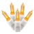 X6W7508 Vickerman - 25 ft 50-Light Outdoor Orange LED Mini Christmas Light String - White Wire