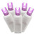 Vickerman X6W3306 - Purple LED Wide Angle Christmas Lights - White Wire