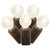 X4B9101PBG Vickerman - 34 ft 100-Light Outdoor Warm White LED G12 Berry Christmas Light String - Brown Wire