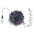  Vickerman X22G100 - Multi Color LED 73 ft Christmas Lights - Green Wire 