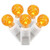 X4W9108 Vickerman - 34 ft 100-Light Outdoor Orange LED G12 Christmas Light String - White Wire