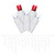  Vickerman X6W3325 - Pure White LED Wide Angle Christmas Lights - White Wire 