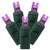 X6G6806 Vickerman - 200-Light Outdoor Purple LED Wide Angle Christmas Light String - Green Wire