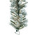 Vickerman A128217LED 9 ft White Flocked Snow Ridge Garland Pure White LED