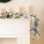 Vickerman A128217LED 9 ft White Flocked Snow Ridge Garland Pure White LED
