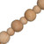 Vickerman JE220961 5 ft Natural Felt Tree Natural Wood Bead Garland Unlit