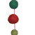Vickerman JE221777 6 ft Green Lime Wool Pom Pom Garland Unlit