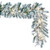 Vickerman K173615LED 9 ft Flocked Kiana Garland Warm White LED