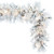 Vickerman K171215LED 9 ft White Flocked Atka Pine Garland Warm White LED