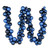 Vickerman N191231 6 ft Blue Midnight Blue Assorted Ornament Ball Garland Unlit