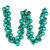 Vickerman N191242 6 ft Teal Assorted Ornament Ball Garland Unlit