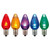 XLEDTC70-25 Vickerman - Multi Color LED C7 Christmas Bulbs - E12 Base - 25 Pack