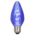 XLEDF12-25 Vickerman - Blue LED F15 Flame Christmas Bulbs - E26 Base - 25 Pack