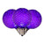 XLEDG66-25 Vickerman - Purple LED G50 Christmas Bulbs - E17 Base - 25 Pack