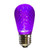 XLEDS16-10 Vickerman - Purple LED S14 Christmas Bulbs - E26 Base - 10 Pack