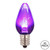 Vickerman XLEDTC76-25 - C7 Purple LED Replacement Light Bulb - 25 Pack