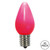  Vickerman XLEDSC79T - 25 - C7 Pink LED Replacement Light Bulb - 25 Pack 