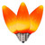 XLEDSC98-25 Vickerman - Orange LED C9 Christmas Bulbs - 25 Pack