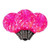 XLEDG39-25 Vickerman - Pink LED G30 Christmas Bulbs - E12 Base - 25 Pack