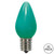 Vickerman XLEDSC74T-25 - C7 Green LED Replacement Light Bulb - 25 Pack