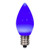 Vickerman XLEDSC72-25 - C7 Blue LED Replacement Light Bulb - 25 Pack