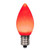 Vickerman XLEDSC73-25 - C7 Red LED Replacement Light Bulb - 25 Pack