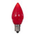 XLEDSC73-25 Vickerman - Red LED C7 Christmas Replacement Bulbs - E12 Base - 25 Pack