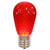 XLEDS13-10 Vickerman - Red LED S14 Christmas Replacement Bulbs - E26 Base - 10 Pack