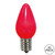  Vickerman XLEDSC73T-25 – C7 Red LED Replacement Light Bulb – 25 Pack 