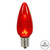  Vickerman XLEDTC93T-25 – C9 Red LED Replacement Light Bulb – 25 Pack 